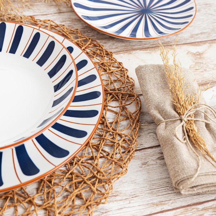 Plato Hondo Porcelana Oceanika Bidasoa 20 cm