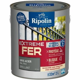 Ripolin Extrême fer gris acier RAL 7012 brillant - 2 L