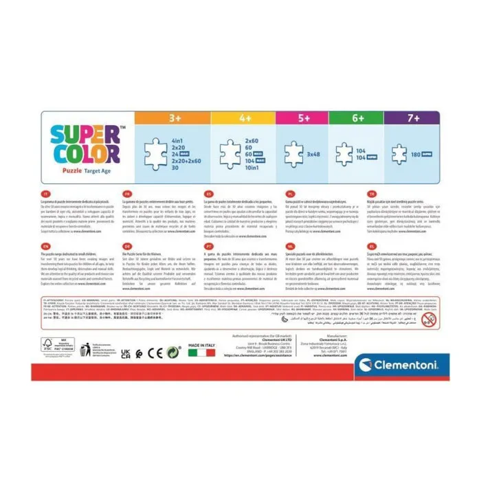 Clementoni - Puzzle Marvel Spidey and His Amazing Friends - 24 Pièces - Pour Enfants dès 3 Ans - 62 x 42 cm Assemblé - Matériaux Recyclés