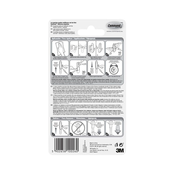 Crochet pour suspendre 3M 450 g Blanc (2 Unités) Crochet pour suspendre 3M 450 g Blanc (2 Unités)