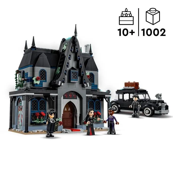 Lego - Le Manoir de Morticia, Set de Construction Mercredi avec 4 Mini-Poupées et Voiture (76786)