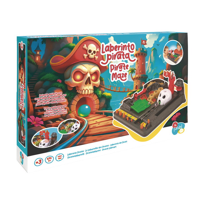 Tachan Juego Laberinto Pirata T00979 - Jeu de labyrinthe avec bille, thème pirate, pour enfants à partir de 3 ans - 44x29,5x7,6 cm Tachan Juego Laberinto Pirata T00979 - Jeu de labyrinthe avec bille, thème pirate, pour enfants à partir de 3 ans - 44x29,5x7,6 cm