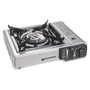 Kemper Réchaud de camping portable à gaz avec allumage piézoélectrique, pour cartouches 227 g, autonomie 90 min, mallette de transport incluse 34,2x28x11,8 cm