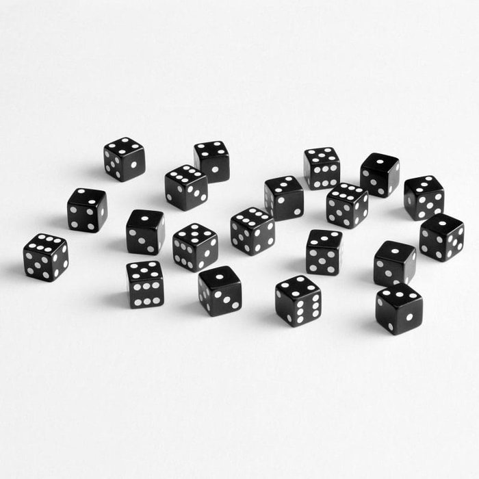 Q Workshop pack dés Full Pack D6 Noir (20) Q Workshop pack dés Full Pack D6 Noir (20)