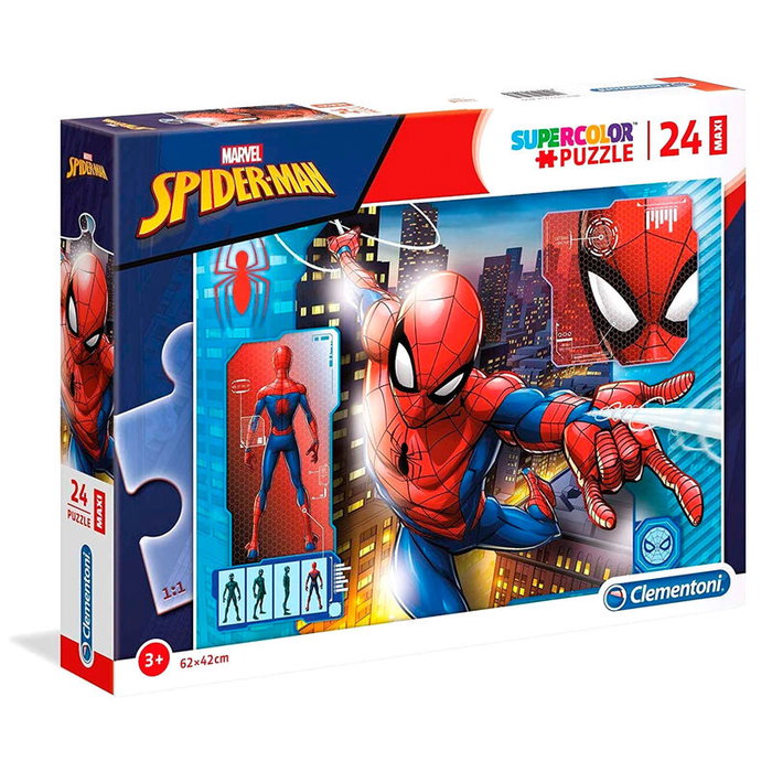 CLEMENTONI Puzzle Spiderman Marvel - 24 pièces Maxi - 62 x 42 cm CLEMENTONI Puzzle Spiderman Marvel - 24 pièces Maxi - 62 x 42 cm