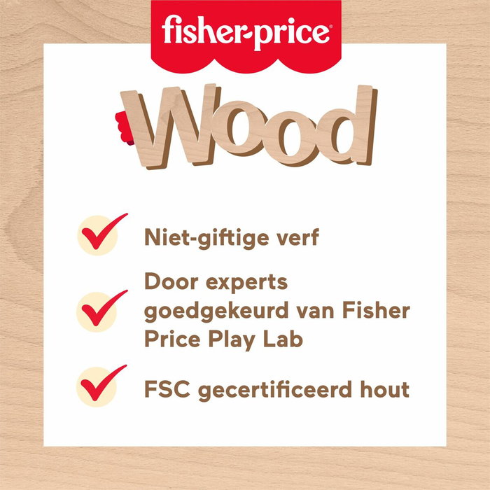 Fisher-Price Puzzle Animaux en Bois - Tri de formes