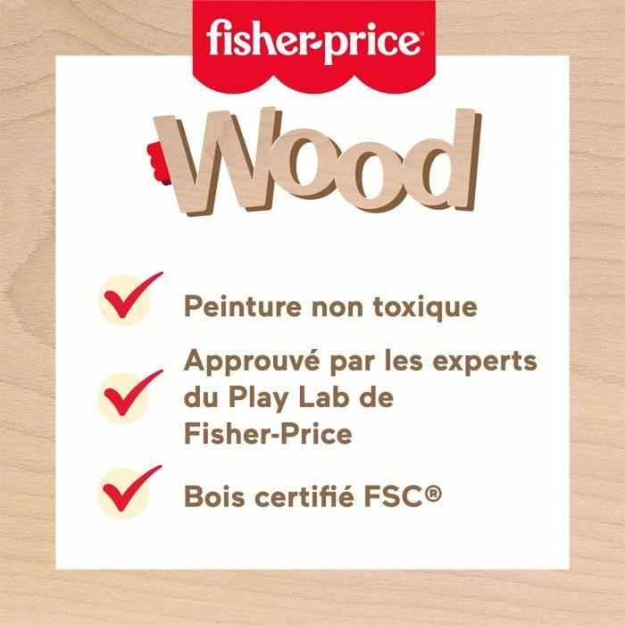 Fisher-Price Puzzle Animaux en Bois - Tri de formes