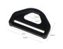 Innspiro Anneau avec Boucle Triangulaire en Plastique Noir 31 mm