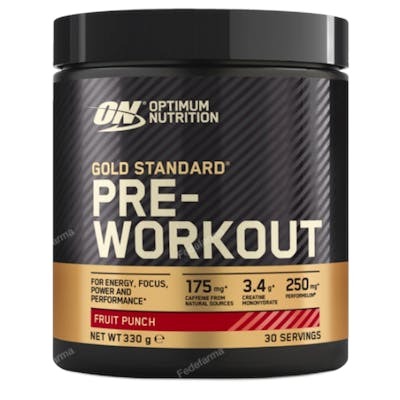 OPTIMUM NUTRITION Gold Standard Pre Workout Fruit 300g OPTIMUM NUTRITION Gold Standard Pre Workout Fruit 300g