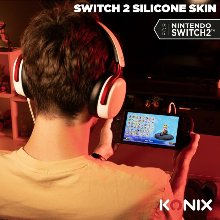 Konix Coque de protection silicone Noir pour Nintendo Switch 2