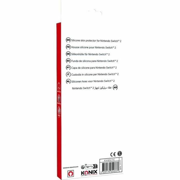 Konix Coque de protection silicone Noir pour Nintendo Switch 2