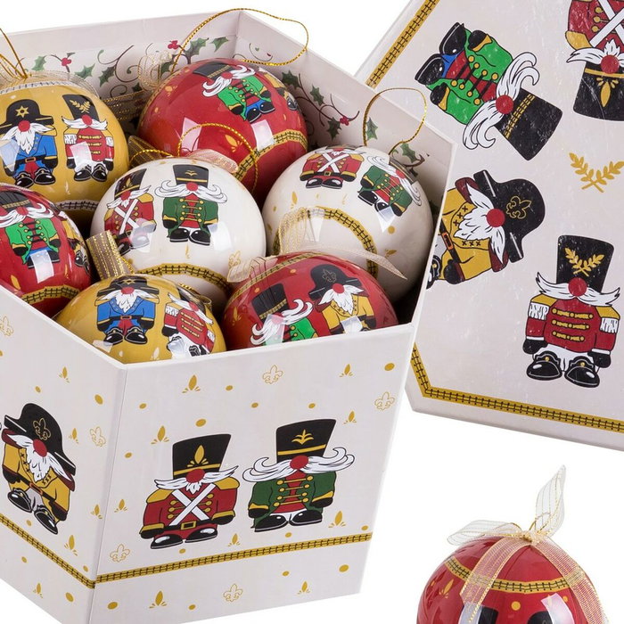 Boules de Noël Multicouleur Polyfoam Soldat Ø 7,5 cm (14 Unités) Boules de Noël Multicouleur Polyfoam Soldat Ø 7,5 cm (14 Unités)