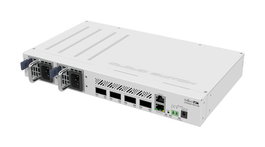 MikroTik CRS504-4XQ-IN Switch Ethernet 100 Gb/s - 4 ports QSFP28, Chipset Marvell DX4310, Compatible 25G/40G/100G, 25W, Montage mural