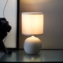 Home Deco Factory Lámpara Mesa Cerámica Gris
