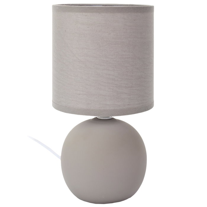 Home Deco Factory Lámpara Mesa Cerámica Gris Home Deco Factory Lámpara Mesa Cerámica Gris