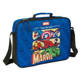 SAFTA Sac bandoulière Avengers Marvel pour activités extra-scolaires 38x28x6 cm avec fond rigide et sangle réglable