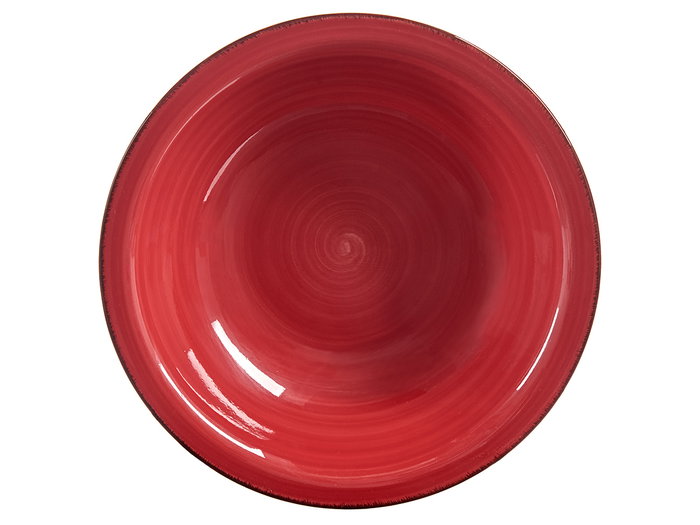 Vessia Assiette Creuse en Grès Rouge 21 cm - Céramique (Set de 24) Vessia Assiette Creuse en Grès Rouge 21 cm - Céramique (Set de 24)