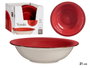 Vessia Assiette Creuse en Grès Rouge 21 cm - Céramique (Set de 24)