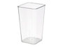 Giftdecor Vase Aparenza Carré Acrylique Transparent