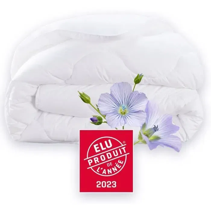 Dodo Couette 200x200 cm Champs de Lin - Chaude 450g/m2 en Polyester Thermolite - Anti-acariens et Antibactérien - Pour 1-2 Personnes Dodo Couette 200x200 cm Champs de Lin - Chaude 450g/m2 en Polyester Thermolite - Anti-acariens et Antibactérien - Pour 1-2 Personnes
