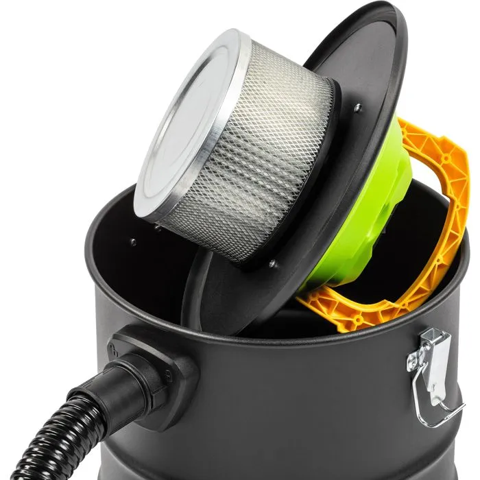 Fieldmann Aspirateur à cendres sans fil 20V, avec filtre HEPA lavable - Batterie et chargeur non inclus