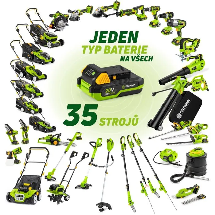Fieldmann Aspirateur à cendres sans fil 20V, avec filtre HEPA lavable - Batterie et chargeur non inclus