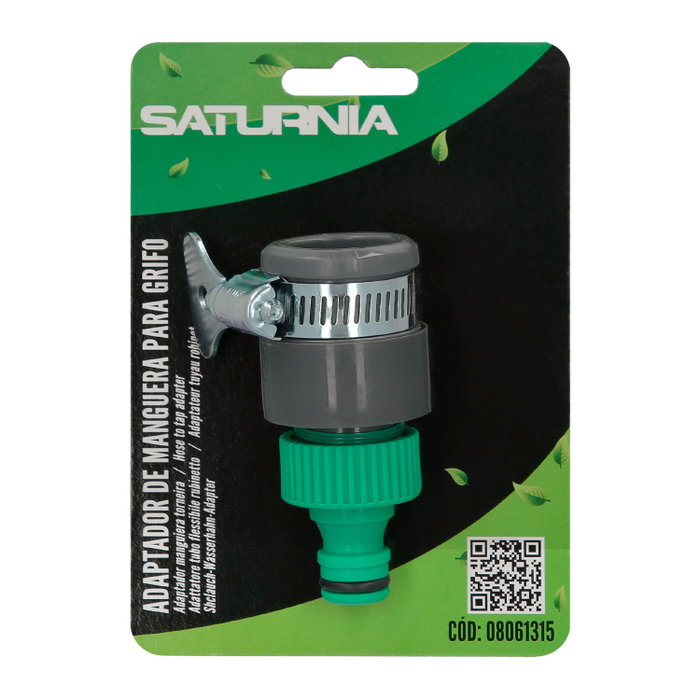 SATURNIA Raccord tuyau plastique pour robinet blister