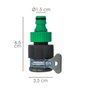 SATURNIA Raccord tuyau plastique pour robinet blister