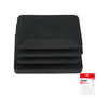 MAURER Contera rectangulaire noire 25x35mm, pack de 4 pièces