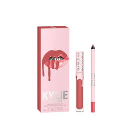 Kylie Cosmetics Set Maquillage - Rouge à Lèvres Liquide By Kylie Kristen 3 ml et Crayon pour les Lèvres Kristen 1.1 g - Coffret