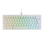 Clavier pour jeu Mars Gaming MKMINIPROWBES Qwerty US Blanc