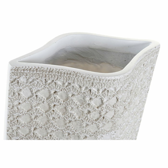 DKD Home Decor Vase Moderne Blanc en Résine 20 x 12 x 58 cm DKD Home Decor Vase Moderne Blanc en Résine 20 x 12 x 58 cm