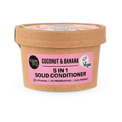 ORGANIC SHOP Après-shampoing solide 5 en 1 Banane et Coco ORGANIC SHOP Après-shampoing solide 5 en 1 Banane et Coco