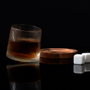 Cook Concept Ensemble de 2 Verres à Whisky avec Sous-verres en Acacia