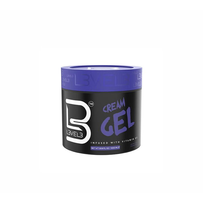 L3Vel3 Gel Crème Coiffant 1000 ml avec Vitamine B5 - Volume et Fixation Moyenne pour Cheveux - Brillant et Peinage Facile L3Vel3 Gel Crème Coiffant 1000 ml avec Vitamine B5 - Volume et Fixation Moyenne pour Cheveux - Brillant et Peinage Facile