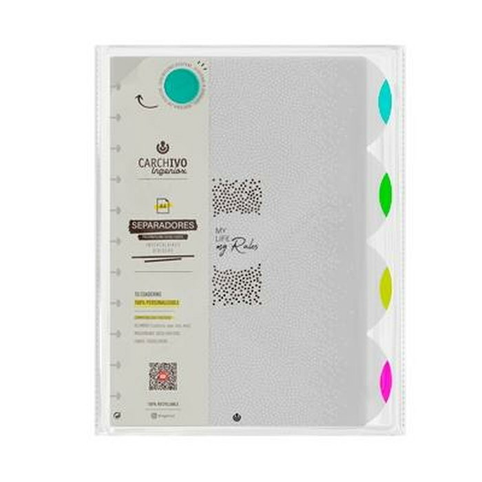 Carchivo Séparateurs INGENIOX NEON Multicolore A4 Carchivo Séparateurs INGENIOX NEON Multicolore A4