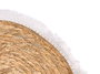 Kinvara Set de 2 Salvamantel avec Franges Blanc et Naturel 38 cm Coton et Jute (Set de 24)