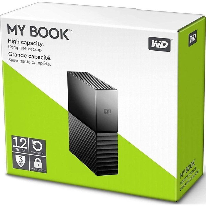 Disque Dur Externe Western Digital My Book Noir 12 TB