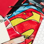 ERIK Tapis de Souris Gaming Superman DC Comics 80x35 cm - Surface Textile Imperméable, Bords Renforcés, Base en Caoutchouc Anti-dérapant