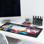 ERIK Tapis de Souris Gaming Superman DC Comics 80x35 cm - Surface Textile Imperméable, Bords Renforcés, Base en Caoutchouc Anti-dérapant