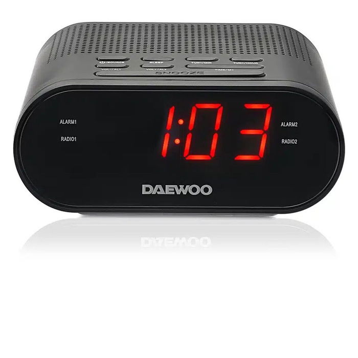 Radio-réveil Daewoo DW1218 Noir