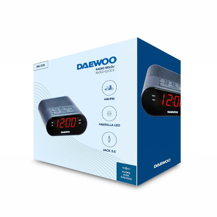 Radio-réveil Daewoo DW1218 Noir