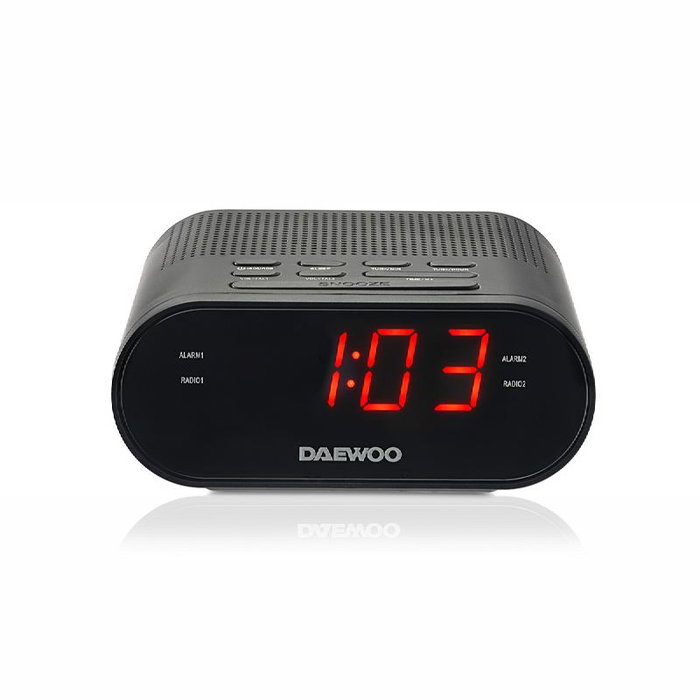 Radio-réveil Daewoo DW1218 Noir
