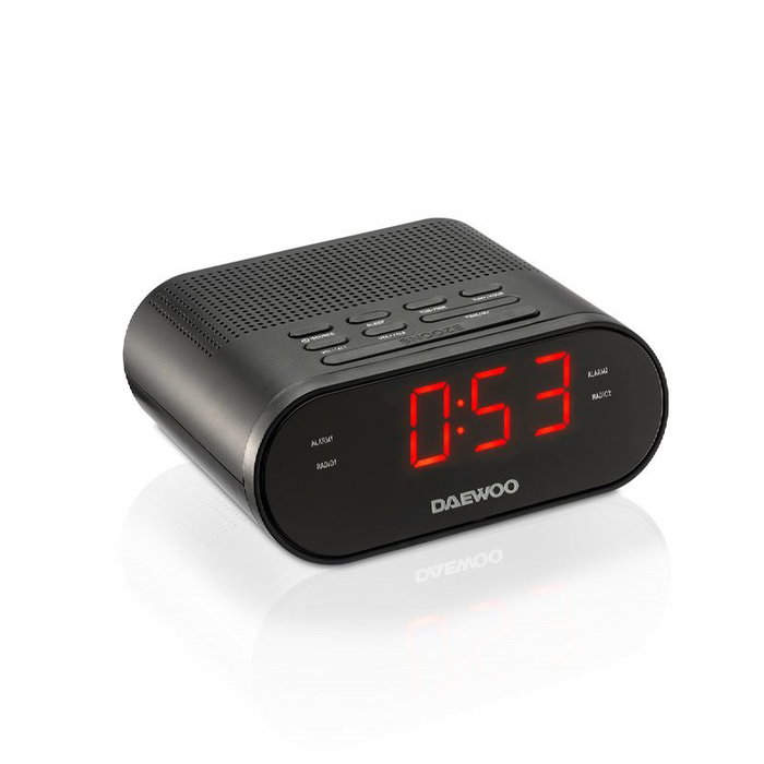 Radio-réveil Daewoo DW1218 Noir