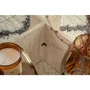 Table basse FLAVIO Travertine rectangulaire en verre trempé