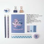 Cerdá Set de fournitures scolaires Stitch - 3 à 12 ans - Bleu - Boîte multilingue
