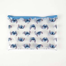 Cerdá Set de fournitures scolaires Stitch - 3 à 12 ans - Bleu - Boîte multilingue