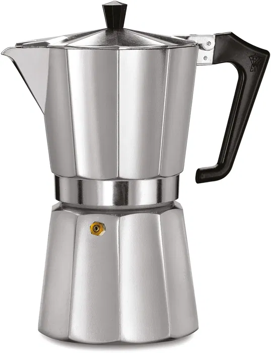 Pezzetti Italexpress - Cafetière italienne (Moka) 9 tasses en aluminium et inox - Prépare un café intense et aromatique