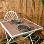 Home Deco Factory Mesa Metal BCN Blanca 70x70