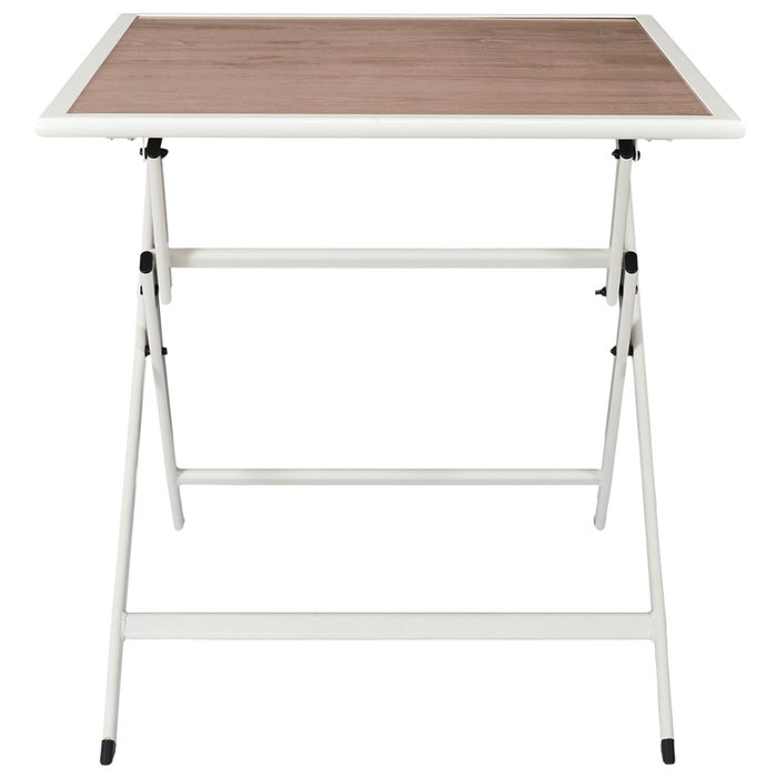 Home Deco Factory Mesa Metal BCN Blanca 70x70 Home Deco Factory Mesa Metal BCN Blanca 70x70
